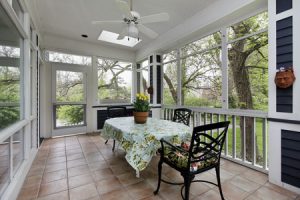 33458695 - porch in suburban home with tile floor